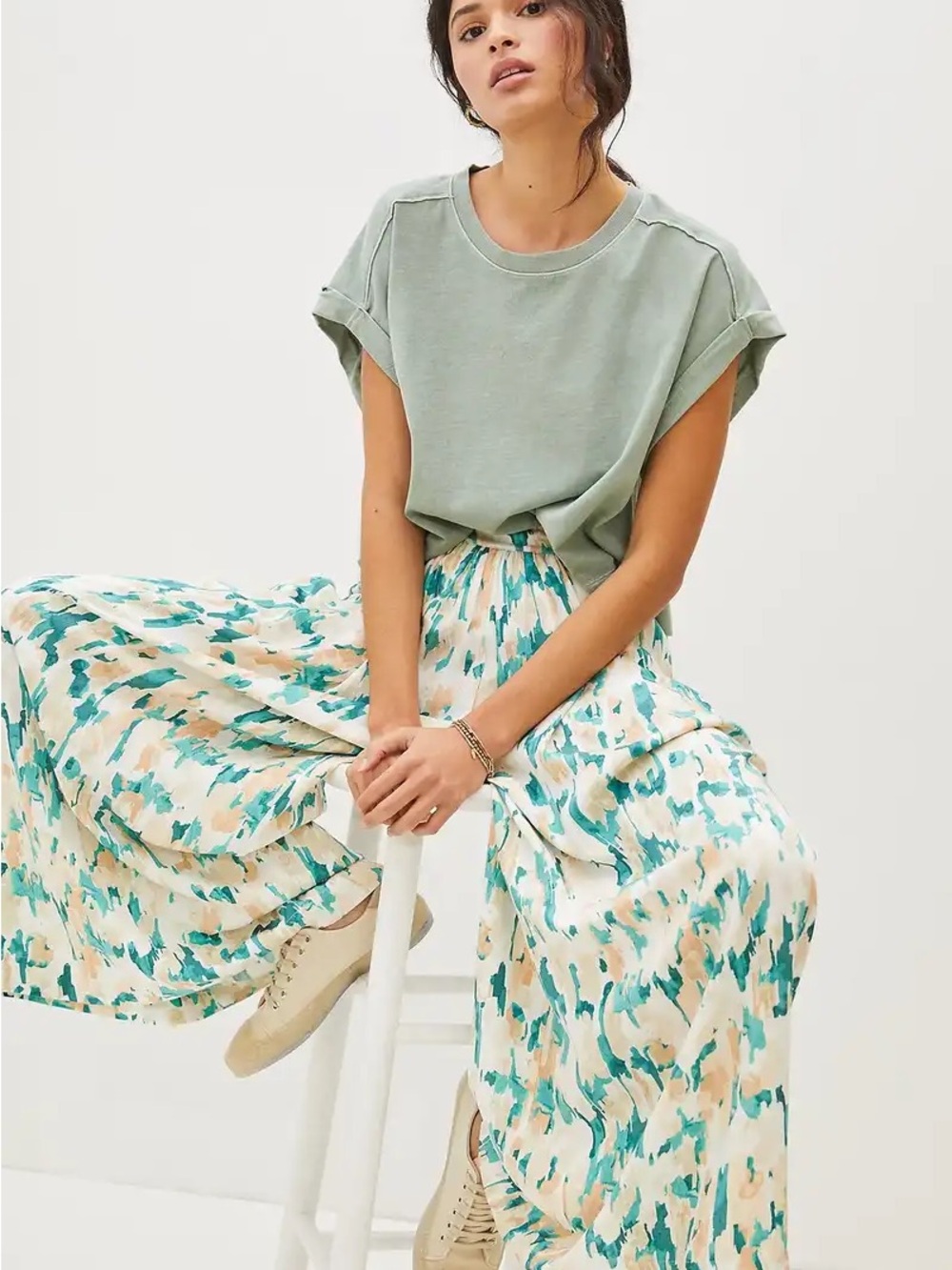 Anthropologie Maeve Gabriela Wide-Leg Pants Size L - Picture 4 of 15